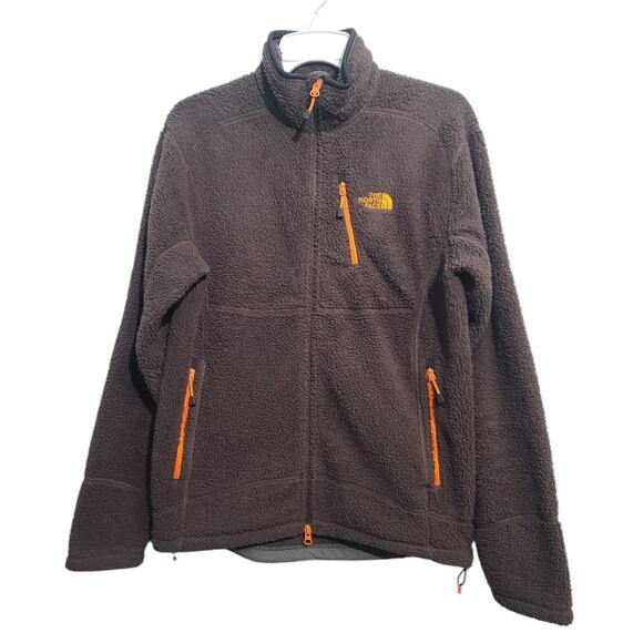 The North Face Other - The North Face Men's Brown Deep Pile Fleece Full Zip Jacket Size S